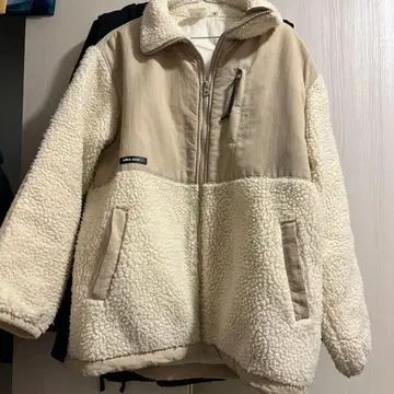 niko and - 플리스 자켓 M 베이지/화이트