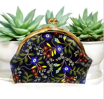 리버티 프린트 가마구치 파우치