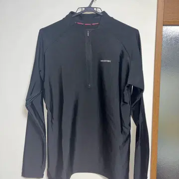 BRIEFING 하프 지퍼 셔츠 M 블랙