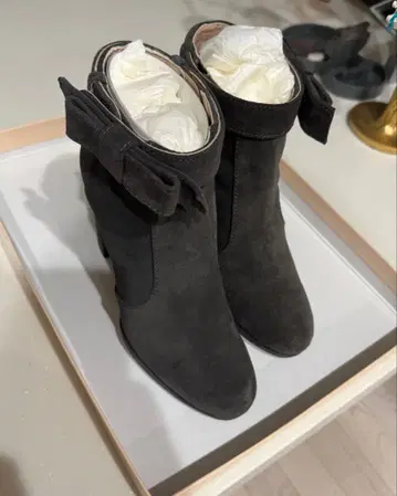 JILL STUART 스웨이드 리본 부티