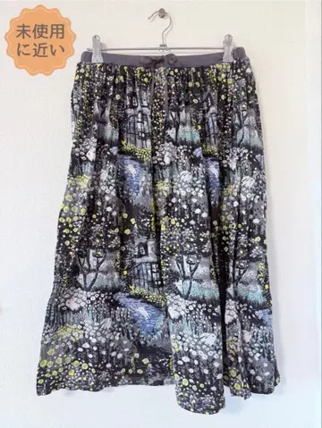[거의 미사용] marbleSUD 마블슈드 스커트_토끼 꽃무늬