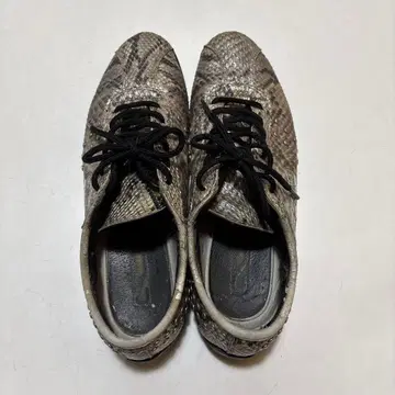 TOPSEVEN 스니커즈 뱀 패턴/그레이/블랙 사이즈 40