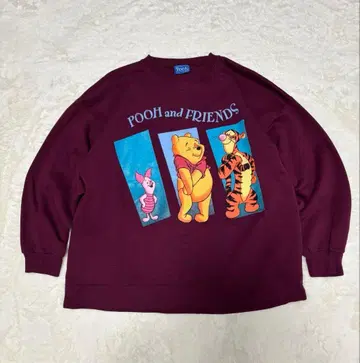 90s 빈티지 USA 디즈니 푸 맨투맨 XL