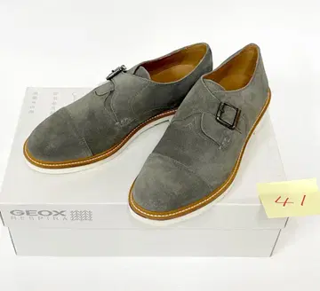 미사용 / 41 (26cm 상당) GEOX 제오스 스웨이드 몽크 스트랩