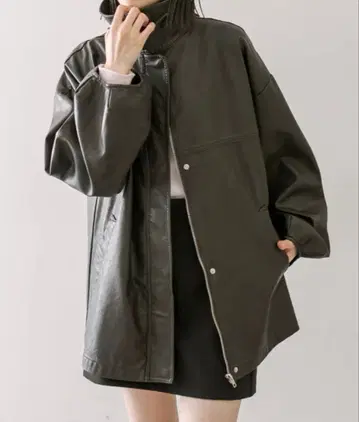 mystic 페이크 가죽 자켓 사이즈 2