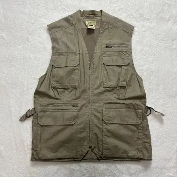 90s L.L.Bean 낚시용 조끼 빈티지 베이지 테크