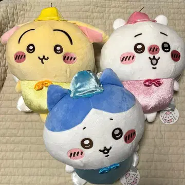 [ 3종 세트 ] 요정 치이카와 BIG 봉제 인형 치이카와 토끼 하치와레