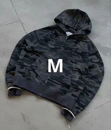 카모플라쥬 더블 지퍼 후드티