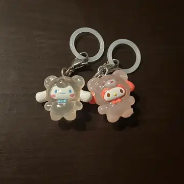 마이멜로디 시나모롤 캡슐 토이 메지루시 액세서리 라떼곰 디자인