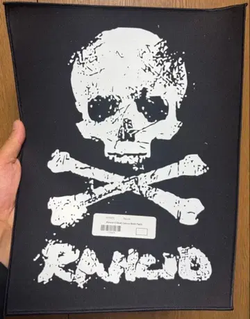 RANCID D-Skull Canvas Back 패치