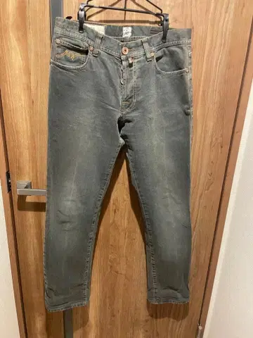 PT05 블루 그레이 스트레치 데님 32