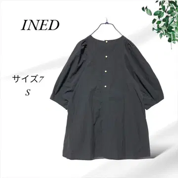 A439. 이네드/오샤레 상의 [ S ] 사이즈 7/블랙/벌룬 쓰리