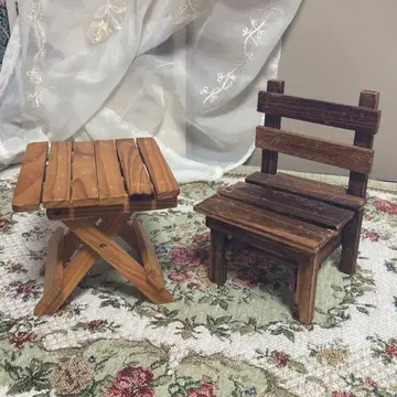 의자 테이블 가구 인형 인형 봉제 인형 블라인드 인형