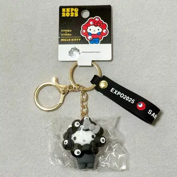 오사카 간사이 만박 먁먁 산리오 블랙먁 키링 키티