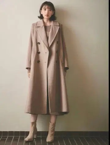 COCO DEAL 백 플레어 롱 코트 베이지 사이즈 1