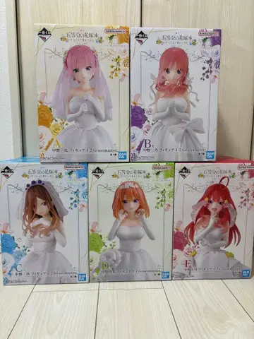 제일복권 5등분의 신부 A B C D E상 피규어 풀컴프 세트