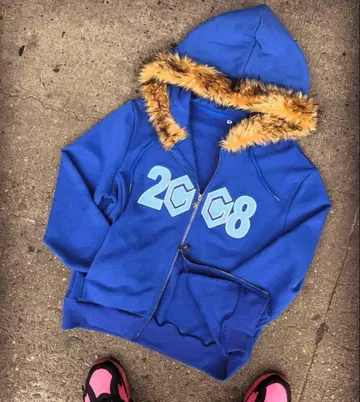 fti 퍼 후드티 새상품 s