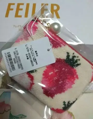 FEILER 스트로베리 도트 키&카드 파우치 [ 미개봉 새상품 ] 페이러