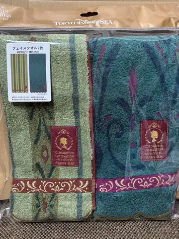 디즈니 판타지 스프링스 페이스 타월 세트 아나와 눈의 여왕 한정판