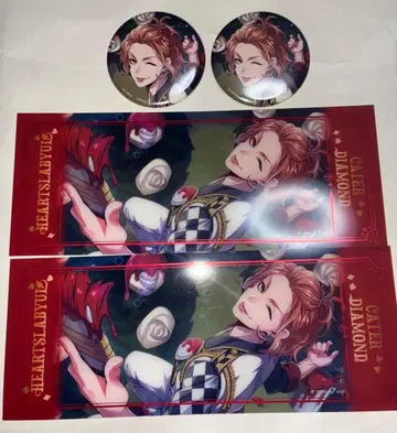 트위스테 AGF 금박 클리어 카드 기숙사복 캔뱃지 케이트 세트