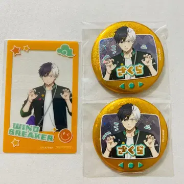 AGF 윈블레 홀로그램 캔뱃지 클리어 카드 사쿠라 하루카 3종 세트