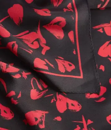 ALLSAINTS 올세인츠 Heartbreak 실크 반다나