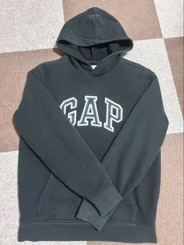 GAP 블랙 후드 부착 후드티