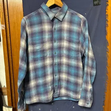 whiz limited 플란넬 셔츠 청보라 체크