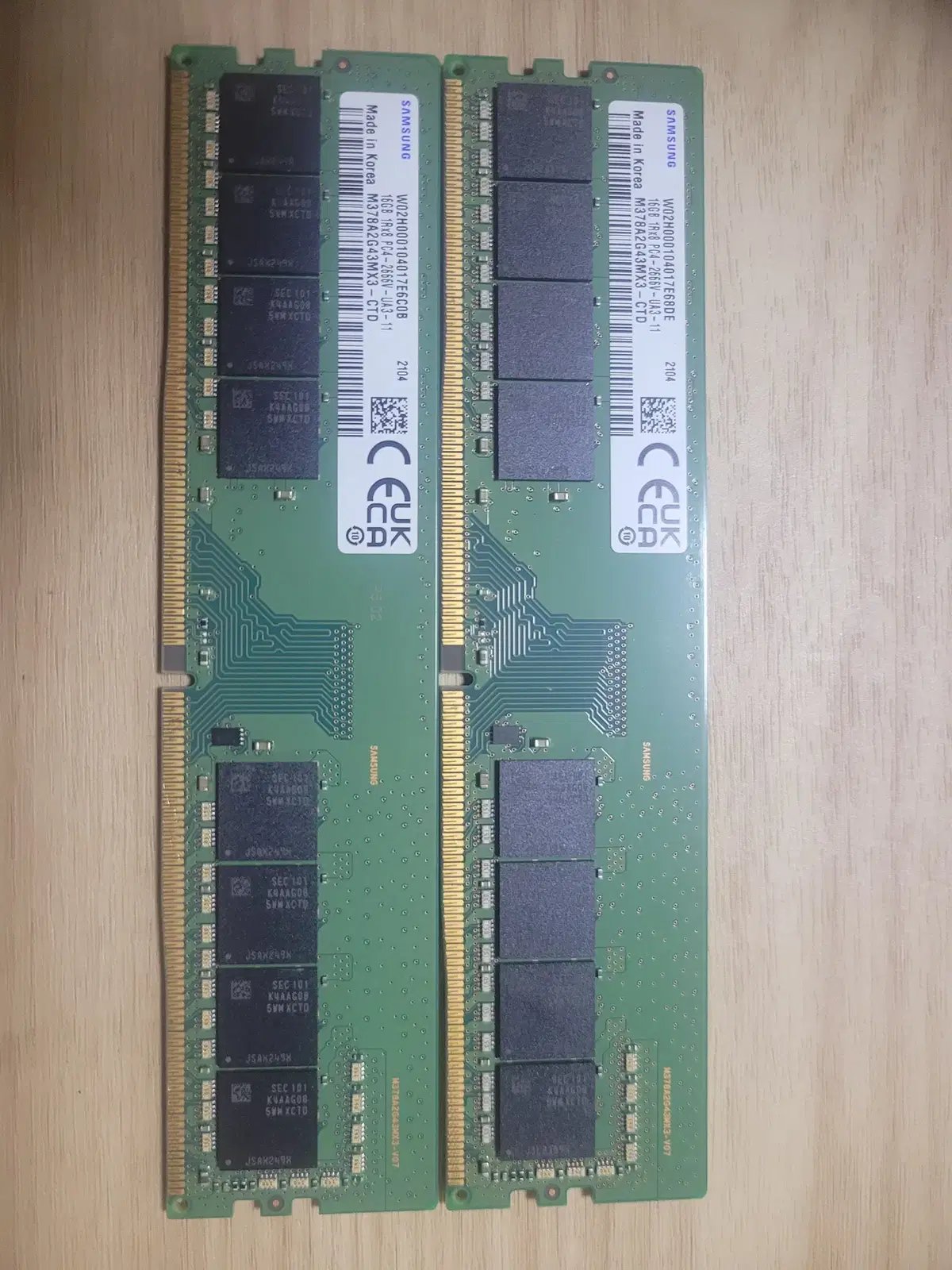 Samsung DDR4 16GB 1Rx8 2666V