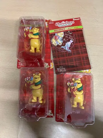 푸우 크리스마스 피규어 3체 세트 디즈니 제일복권
