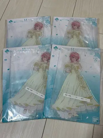 제일복권 5등분의 신부 나카노 이치카 H상 아크릴 스탠드 4개 세트