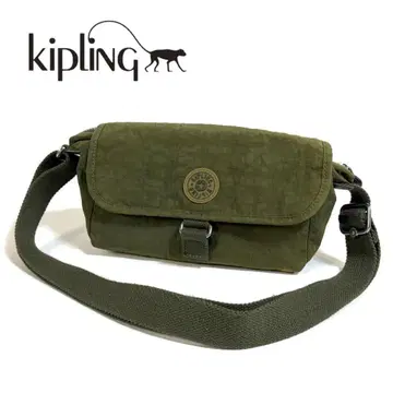 [ 새상품급 ] KIPLING 나일론 사코슈 바디백 올리브 그린
