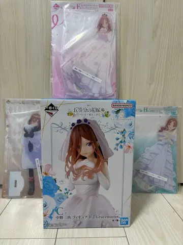 제일복권 5등분의 신부 나카노 미쿠 피규어 아크릴 스탠드 풀컴프 세트