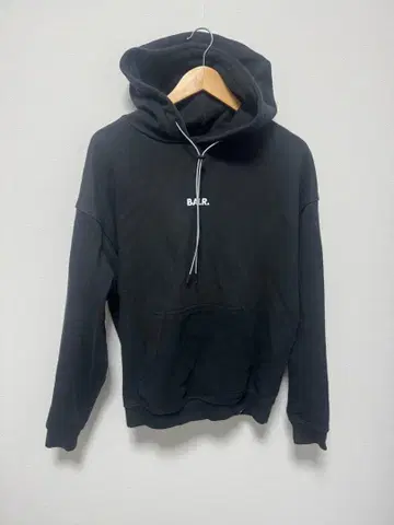 BALR. 블랙 후드티 S 사이즈