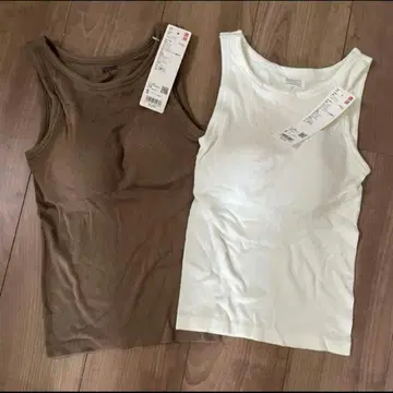유니클로 히트텍 리브 브라 탱크탑 S 사이즈