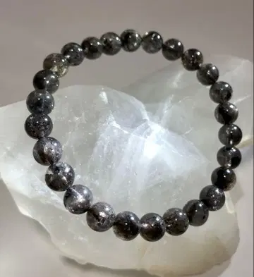 고품질 히말라야 블랙 엘레스탈 수정 팔찌
