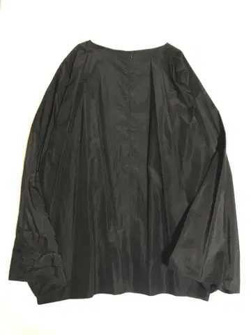 NATIVE VILLAGE 오버 블라우스 실크 100% 블랙