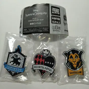 디즈니 트위스티드 원더랜드 기숙사 문장 핀 배지