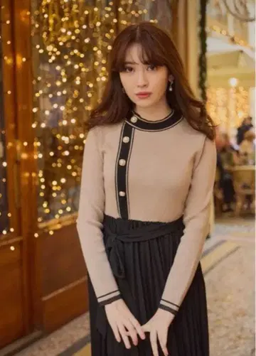 Herlipto Saint Honore Long Dress beige