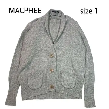 [ size 1 ] MACPHEE 맥피 울 가디건 그레이