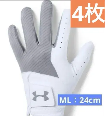 4개 UA 메달 골프 장갑 언더아머 왼쪽 23-24 남성용