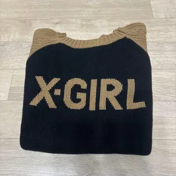 x-girl 래글런 니트