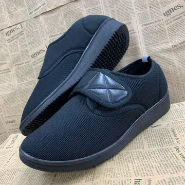 새상품 남성용 26.5cm 경량 벨크로 테이프 재활 신발 블랙 1354