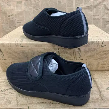 새상품 남성용 27.0cm 경량 벨크로 테이프 재활 신발 블랙 1354