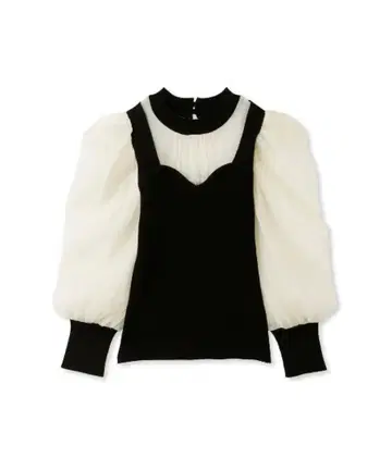 LILY BROWN 시어 도킹 니트 풀오버