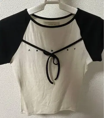 ANDMART Alma ribbon tops Ivory