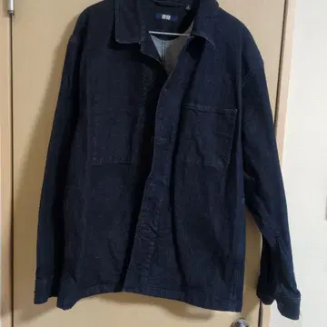 유니클로 데님 자켓 XL 다크 네이비