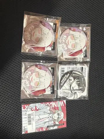 애니메이션 캐릭터 캔뱃지 5개 세트