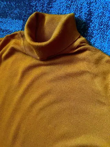 존스메들리 24G 터틀넥 니트 메리노울 머스타드 S