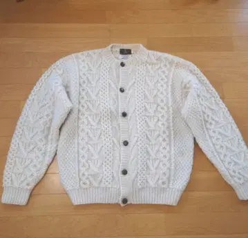 아란 니트 가디건 남성용 L 사이즈